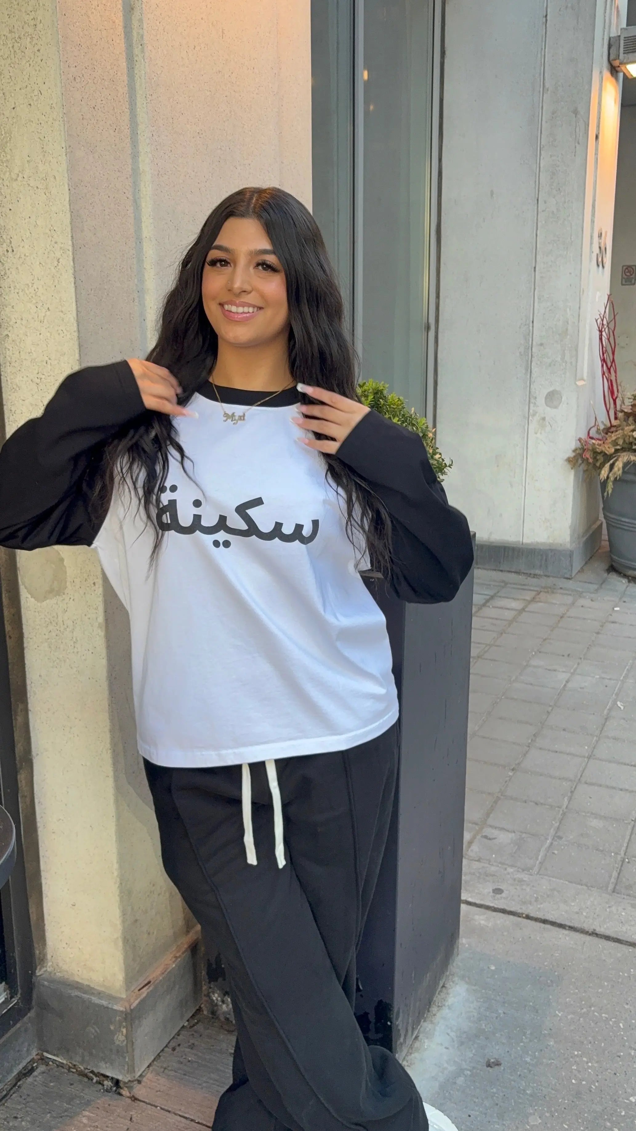 Black Arabic Longsleeve + Black Serenity Sweatpants Serenity Toronto