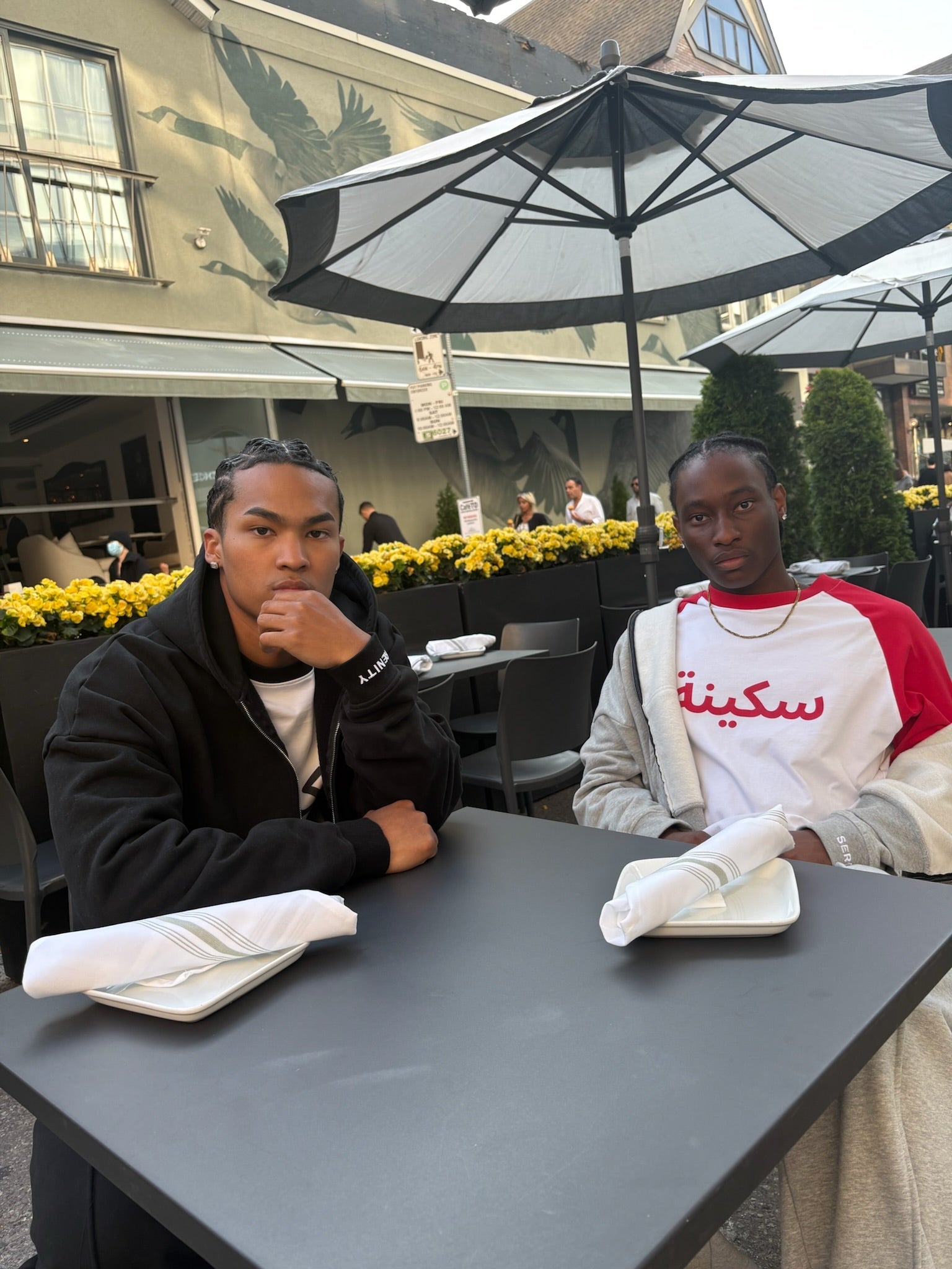 Black Serenity Tracksuit + Red Arabic Longsleeve Serenity Toronto