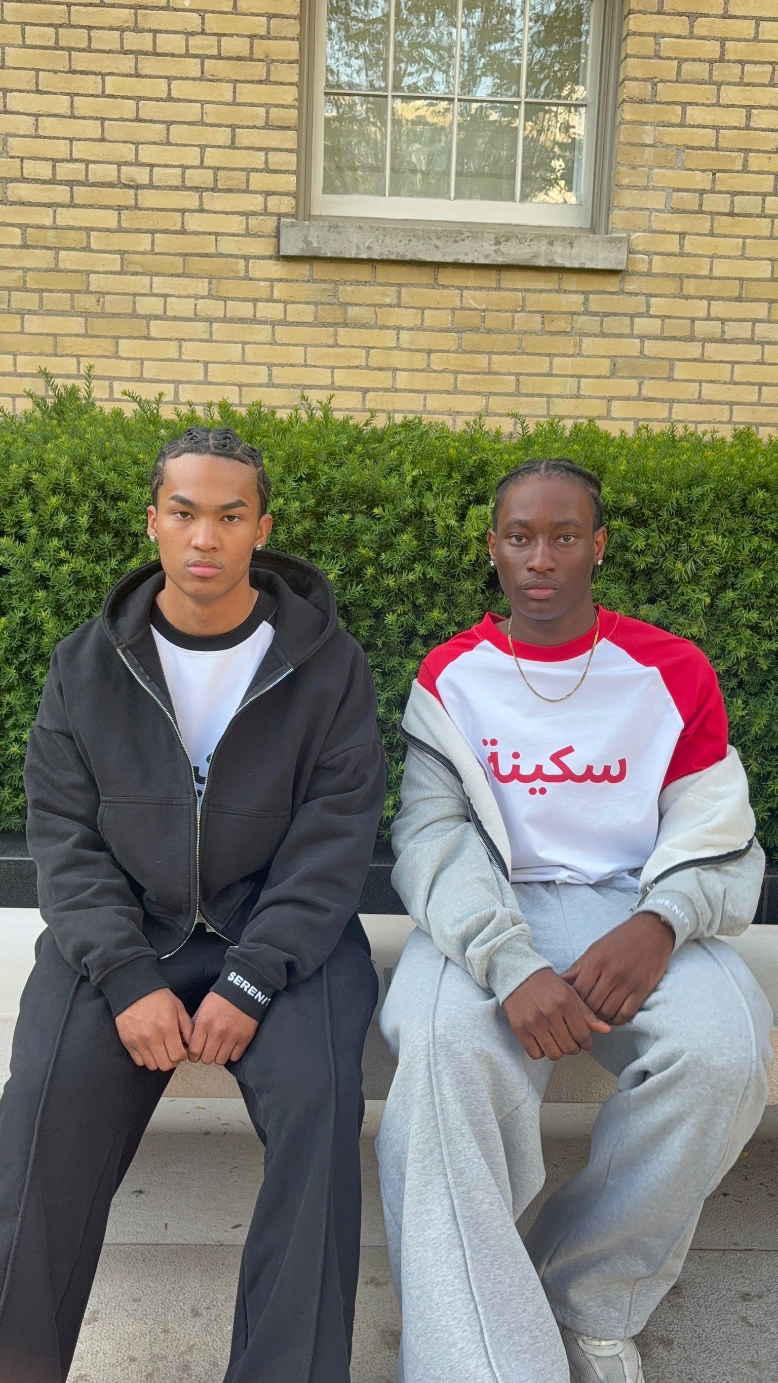 Grey Serenity Tracksuit + Black Arabic Longsleeve Serenity Toronto