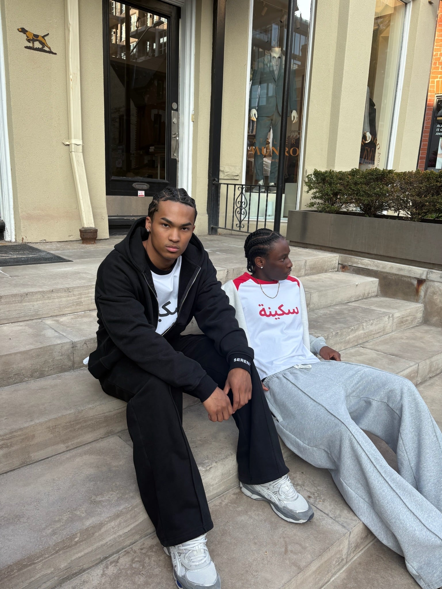 Grey Serenity Tracksuit + Black Arabic Longsleeve Serenity Toronto