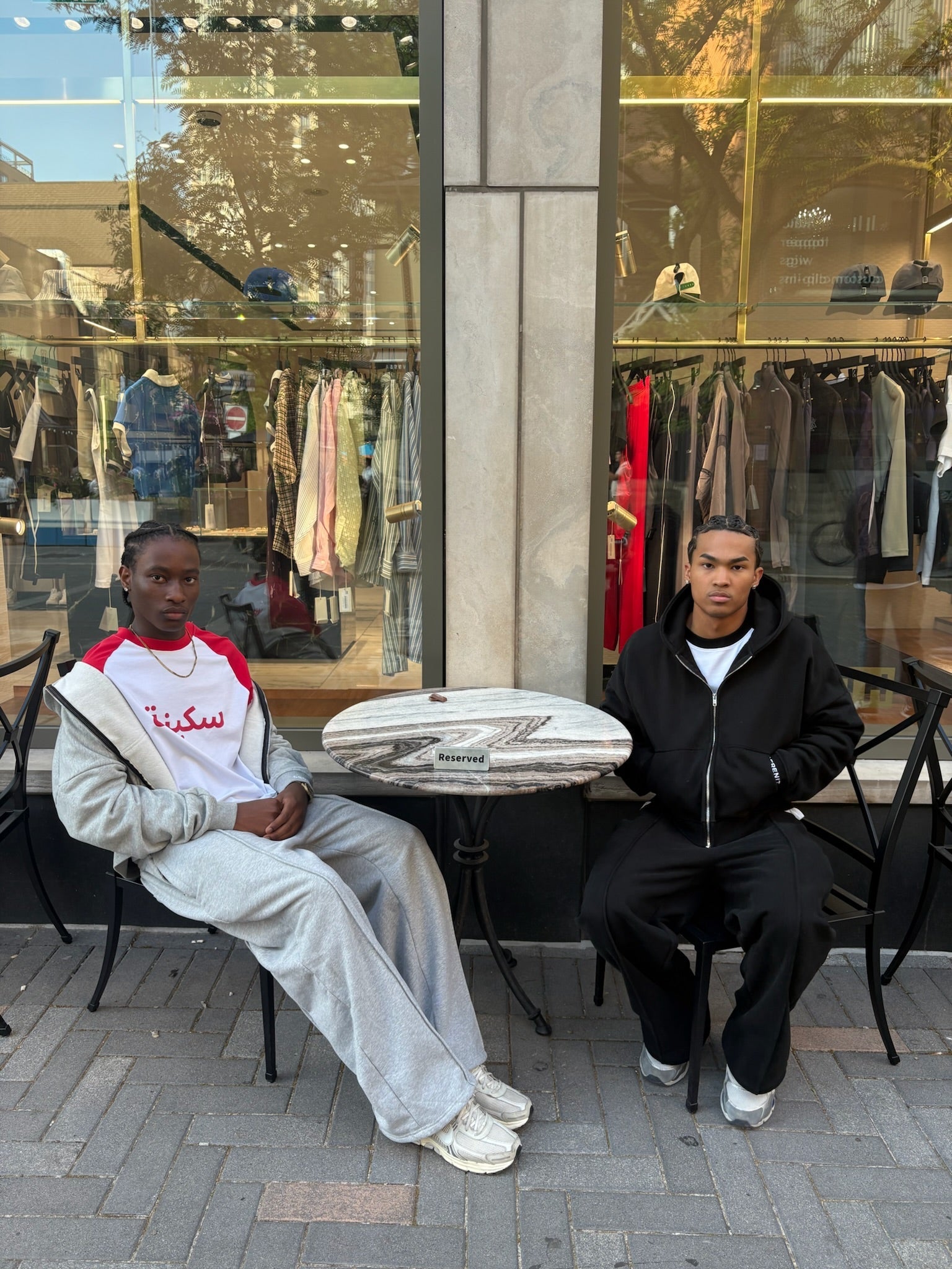 Grey Serenity Tracksuit + Red Arabic Longsleeve Serenity Toronto